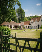 Exterior shot of a country estate