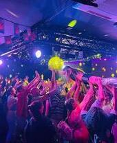 Person crowd surfing, Eagle London