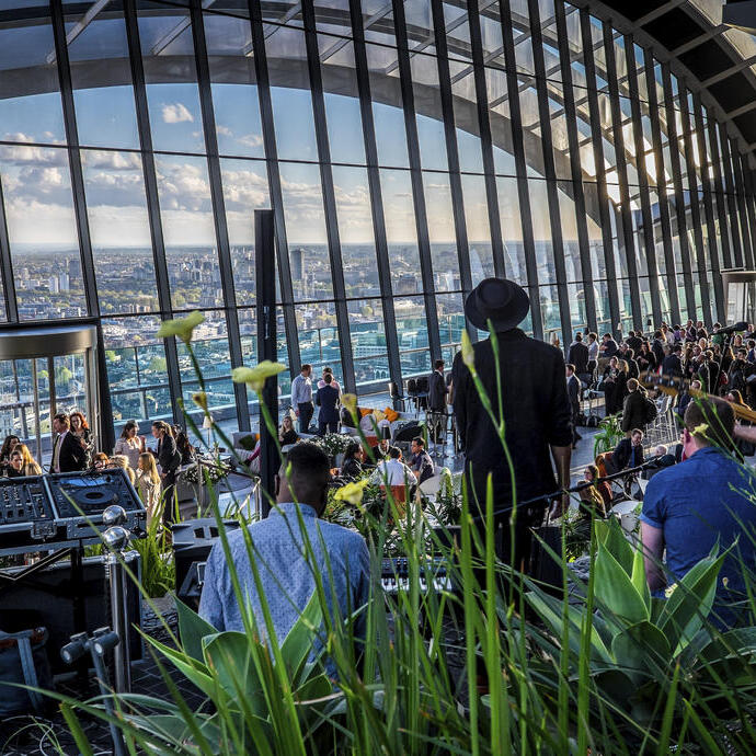 Vue intérieure du Sky Garden