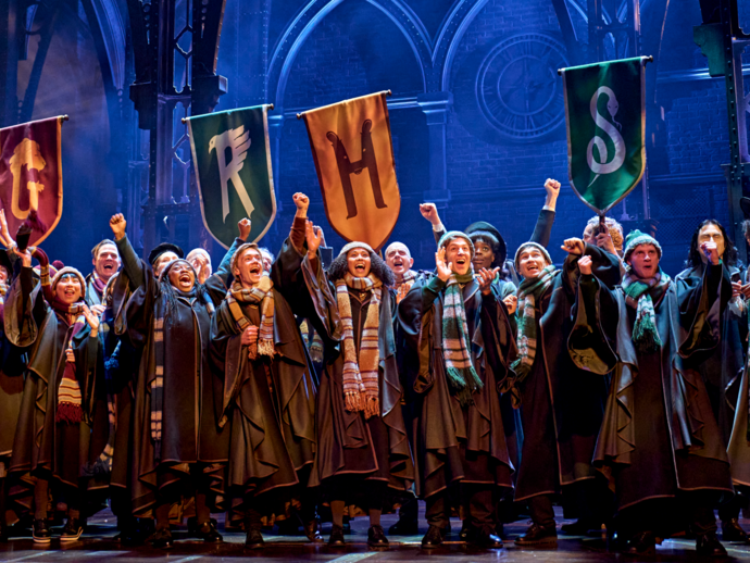 Représentation de Harry Potter and the Cursed Child sur scène à Londres