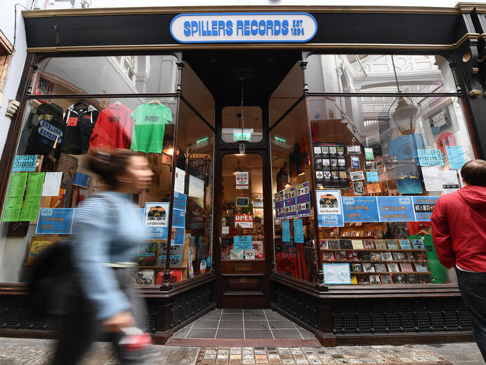 Spillers Records en Cardiff, sur de Gales