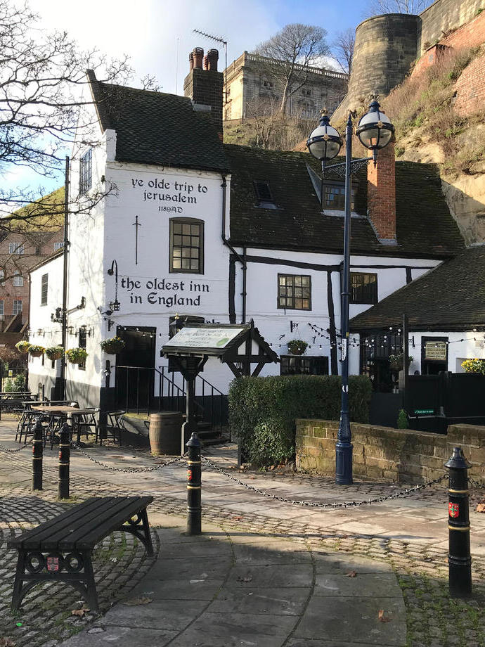 A quaint on English pub and beer garden