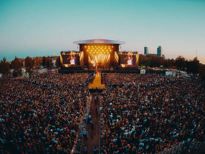 Nicki Minaj on the main stage at Wireless Festival in London