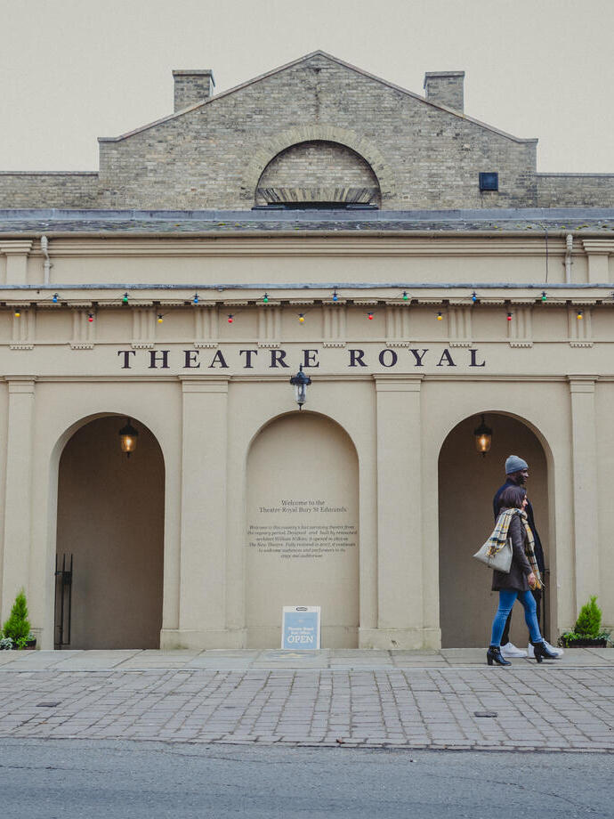 Exterior view of the Theatre Royal in Bury St Edmunds.