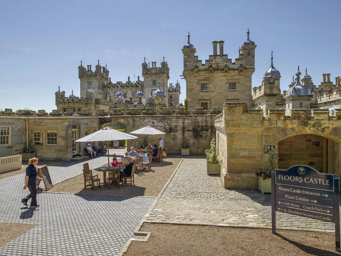 Floors Castle, Roxburghe estate, Kelso in Roxburghshire