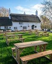 Il pub Old Ferry Boat nel Cambridgeshire, Inghilterra