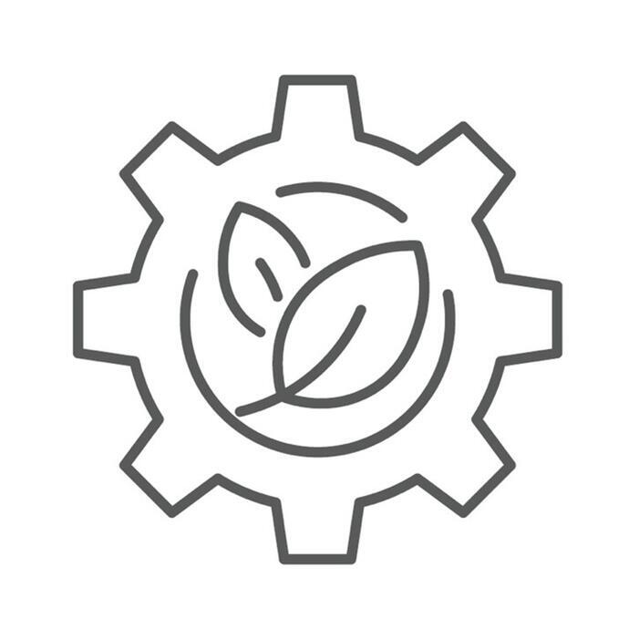 gear with leaves graphics