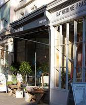 Rows of shops on Walcot Street in Bath