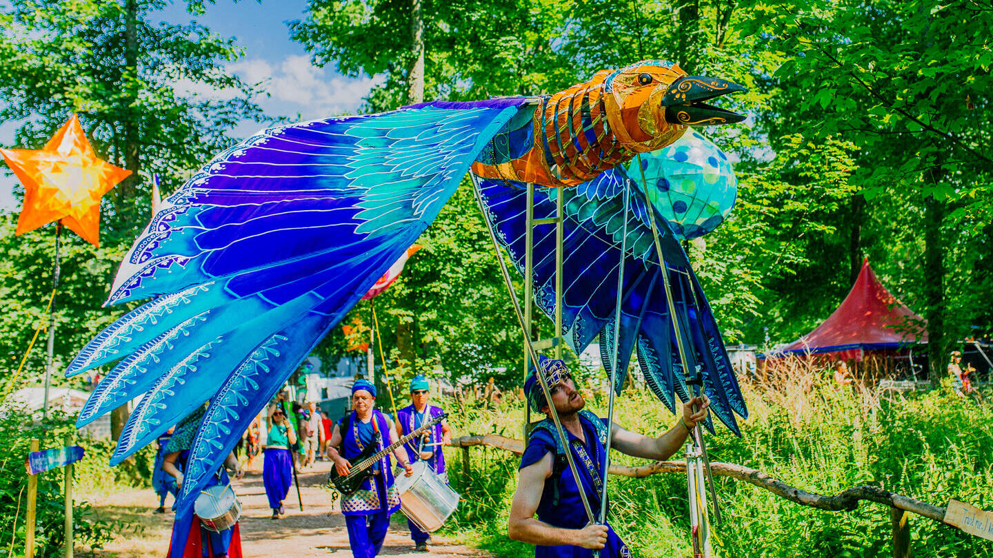Bird installation at Kendal Calling festival