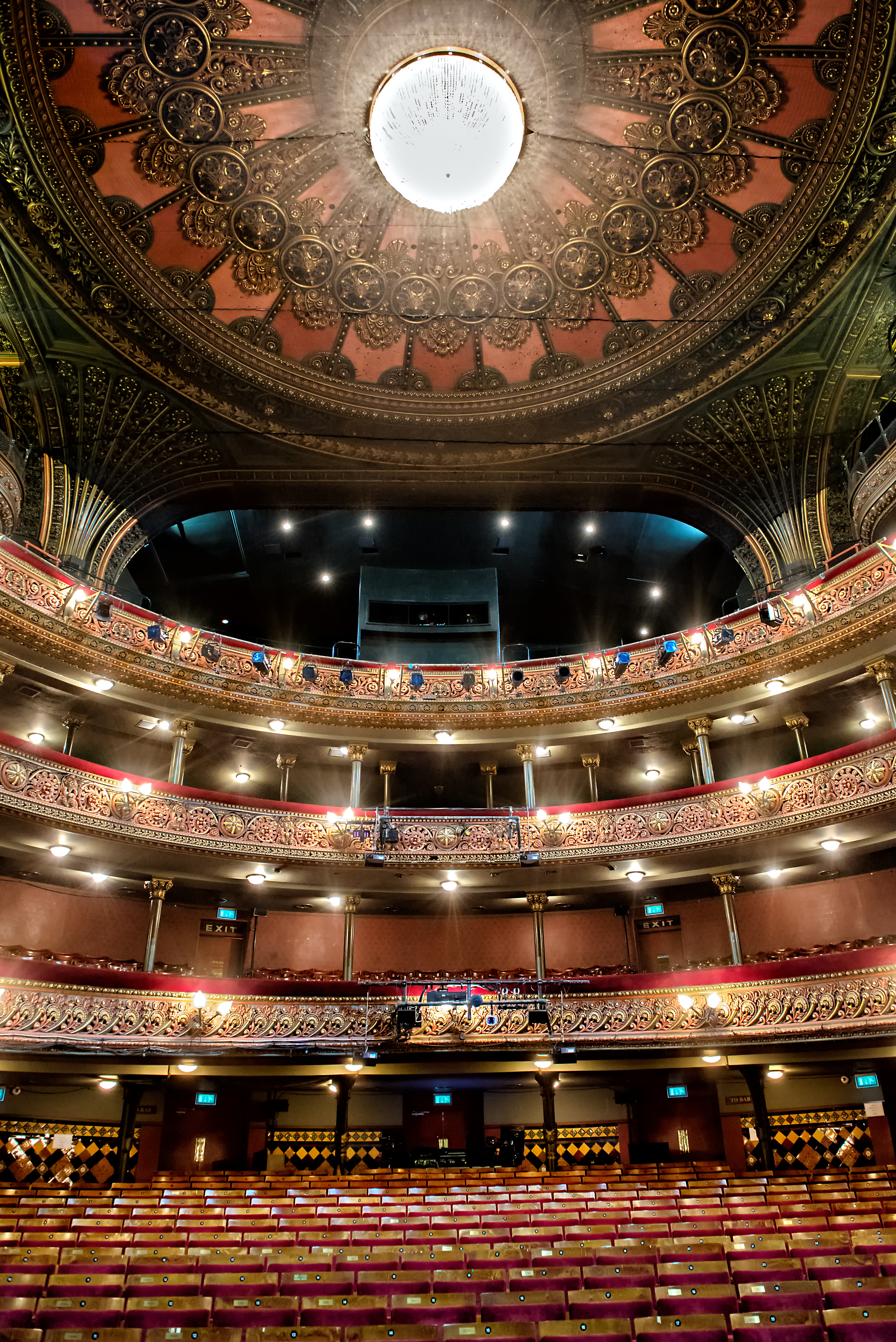 Inside view of Leeds Grand Theatre