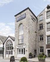 The historic buildings of Holmes Mill in Lancashire