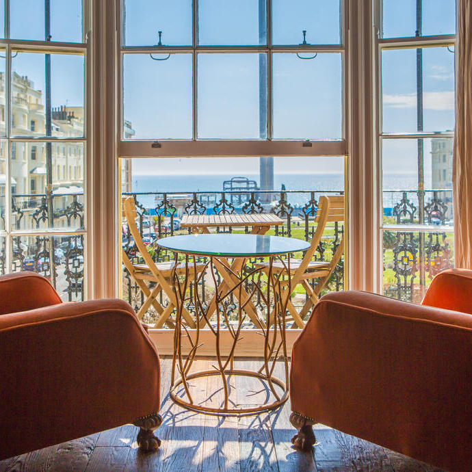 Vista del mar desde The Artist Residence, Brighton