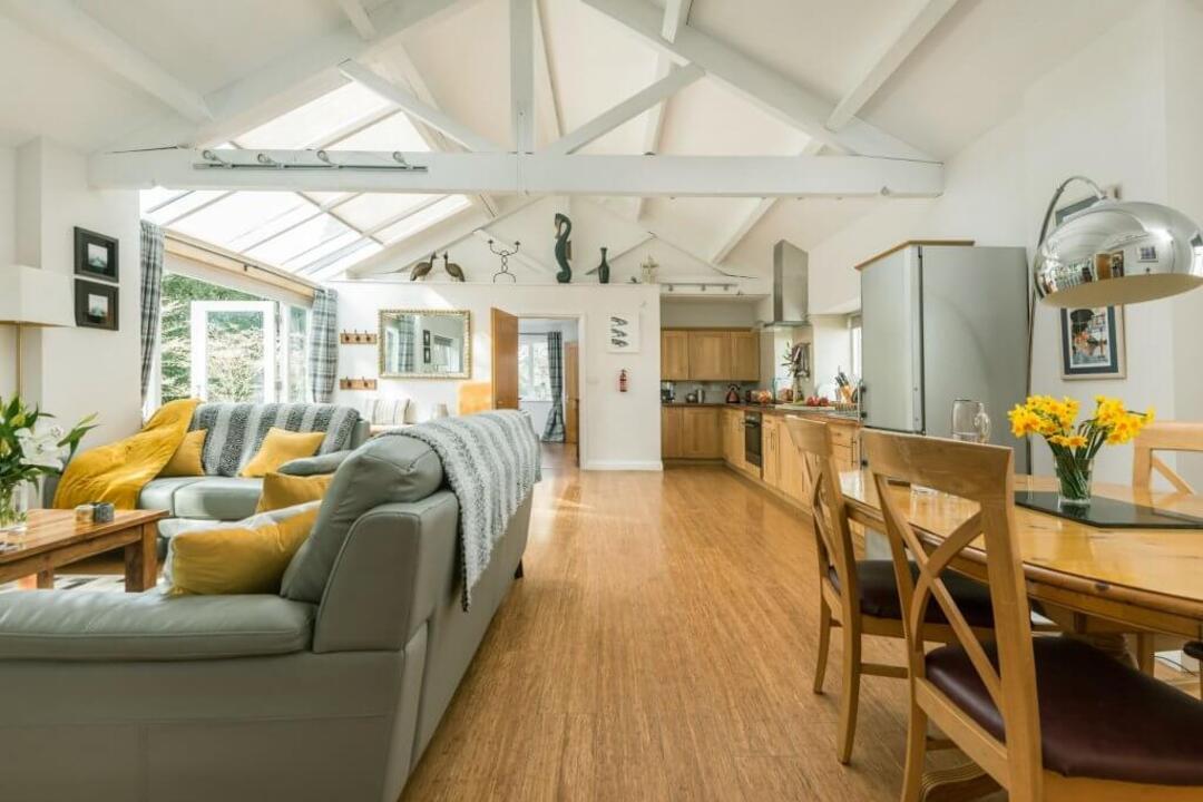 Interior of cottage living room