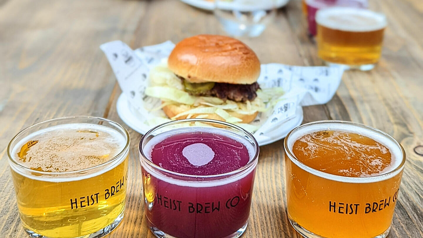 Local food and drink on display as part of the Kelham Island Food Tour in Sheffield