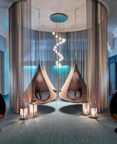 Cápsulas de relajación en el Rina Spa del Midland, Manchester