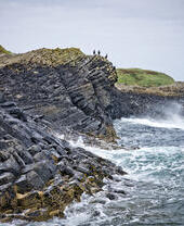 Staffa Island and Fingals Cave in the Inner Hebrides