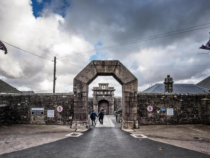 L'extérieur de la prison de Dartmoor