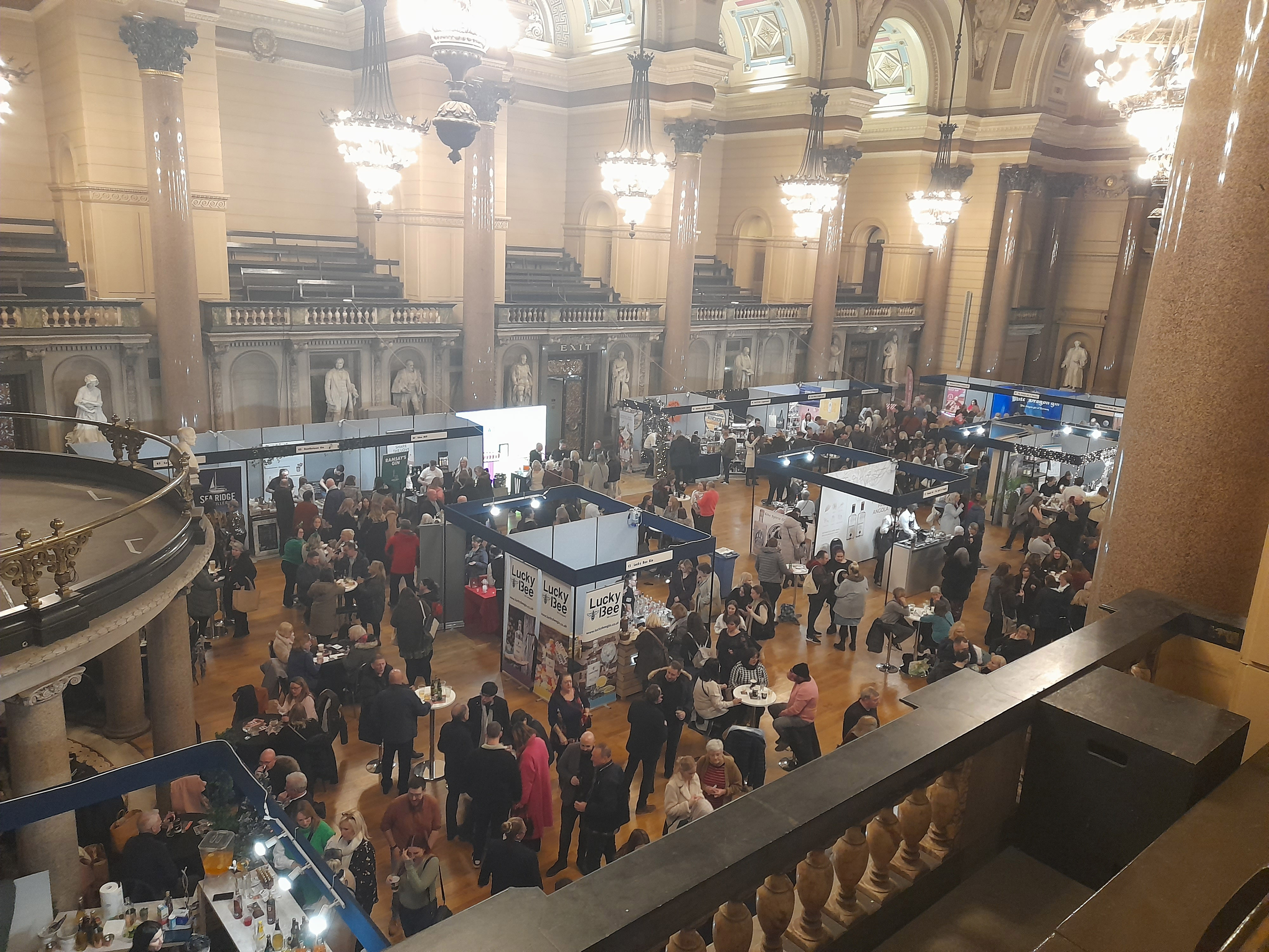 An overhead view of Liverpool Gin Festival