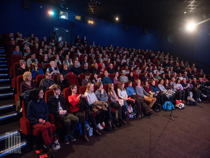 Audience sitting in a cinema