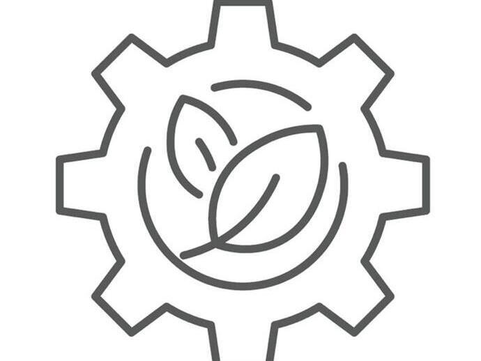 Attrezzatura con grafica a foglie