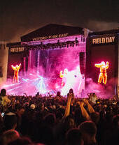 The Chemical Brothers on stage at APE Presents: Field Day Festival 2022