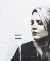 Portrait d'une femme sur un mur, Glasgow Mural Trail