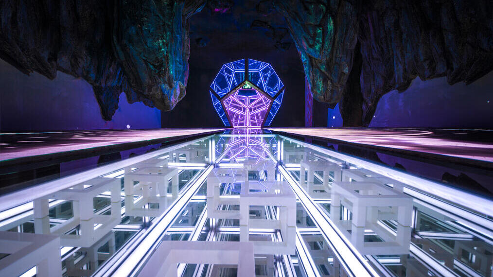 An art exhibit in Wake The Tiger, a new art theme park crossover in Bristol