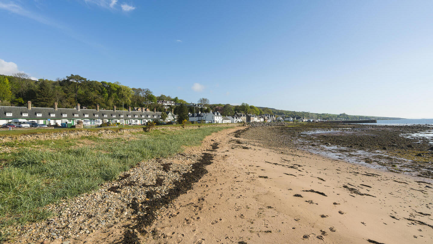 View of beach, Arran, Scotland