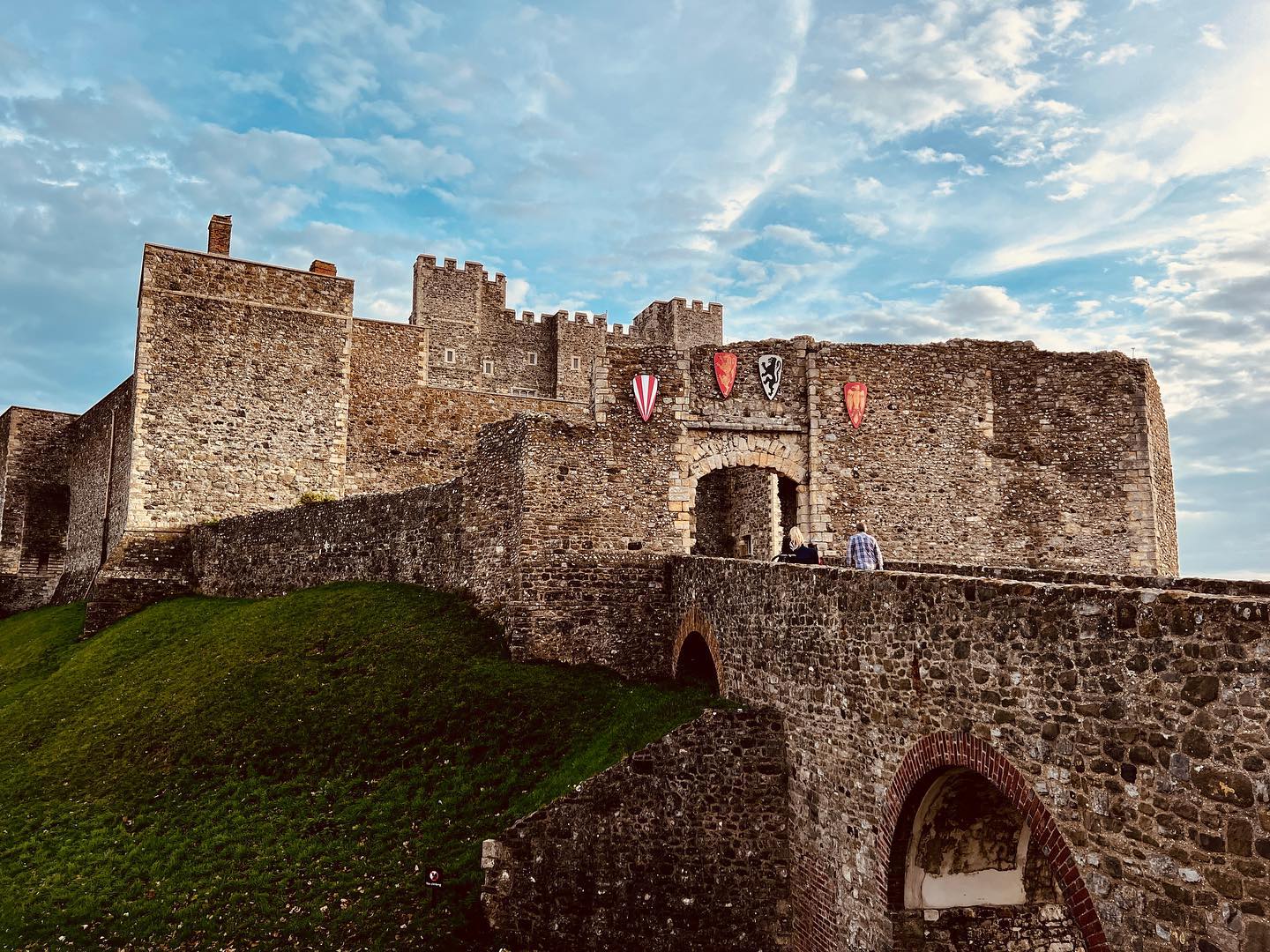 View of Dover Castle on a sunny day