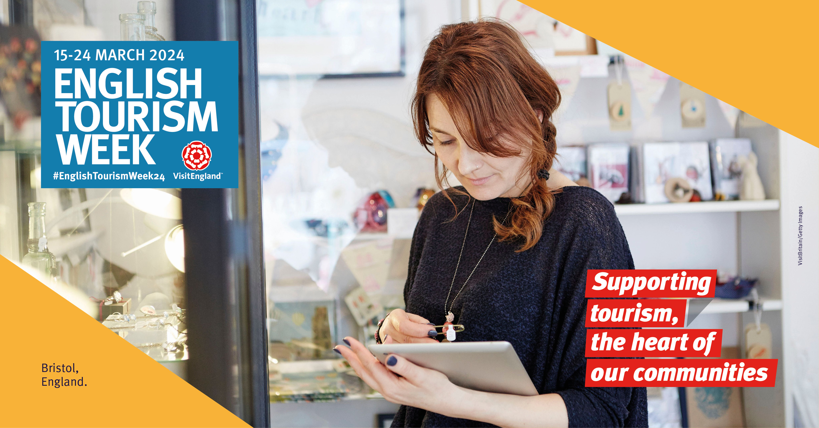 Promotion artwork for English Tourism Week 2024