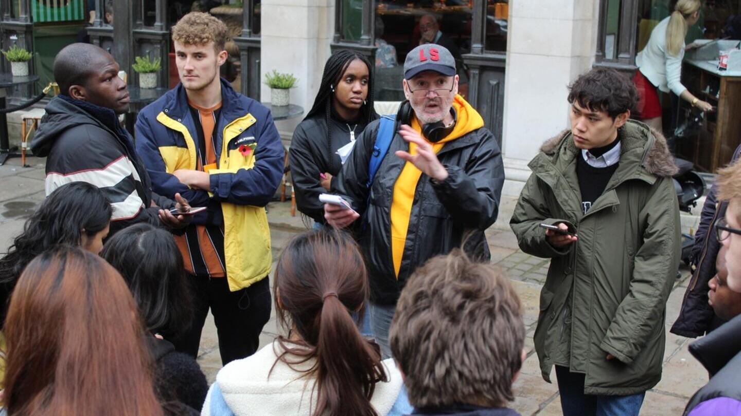 A group of people on an Invisible Cities Tours