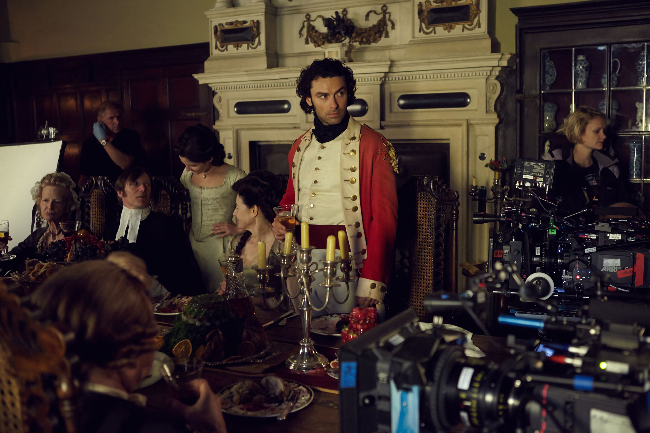 Filming of Poldark, Chavenage House, Tetbury, Gloucestershire