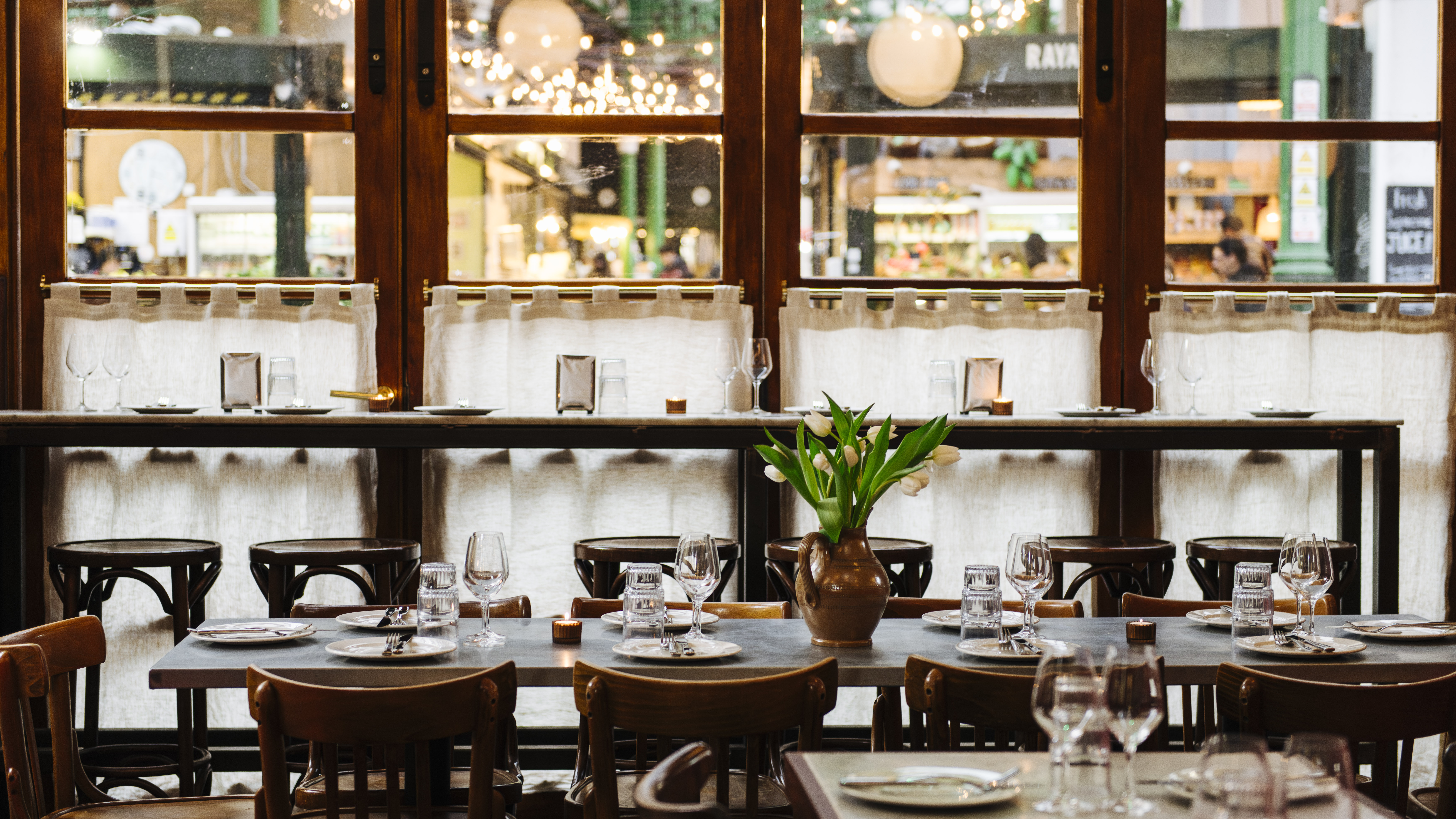 The interior of Camille, a new restaurant in London's Borough Market