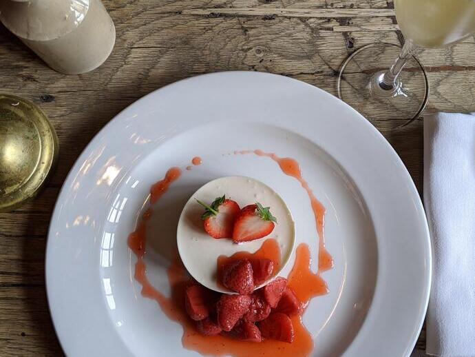 Close up of a plate of food at The Gunton Arms, Norwich