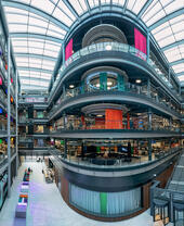 An inside view of the BBC Studios in Cardiff
