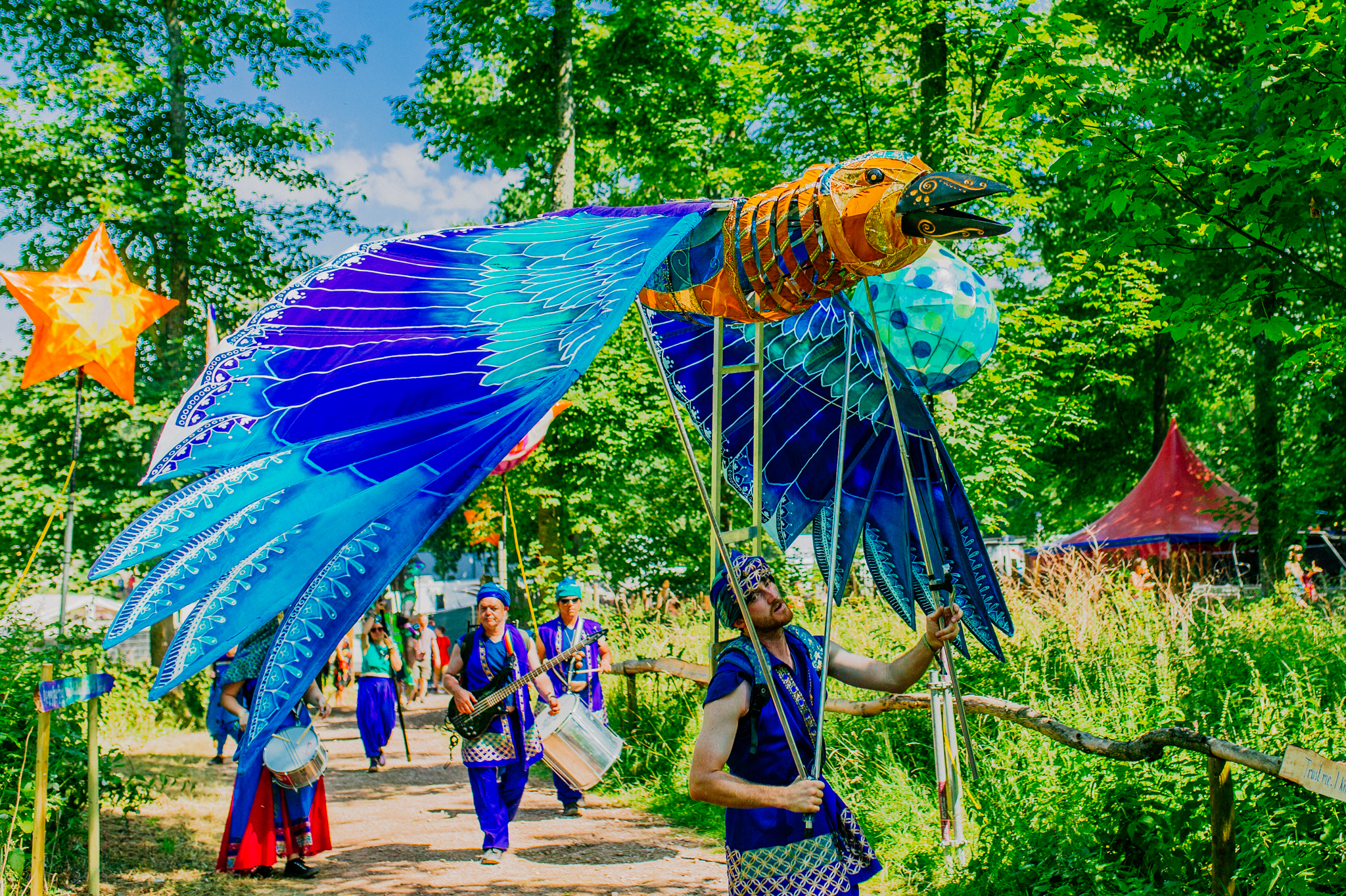 Bird installation at Kendal Calling festival