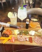 A platter of food from the Zombie Cocktail Flight & Scavenger Snack Board, Hooked-on-Group