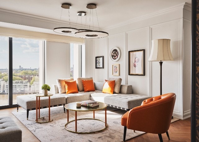 Intérieur d'une chambre du Park Hyatt London River Thames