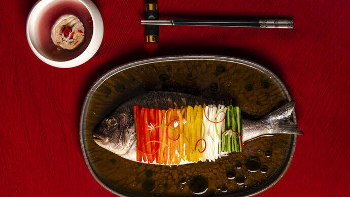 Dorade cuite à la vapeur - Jang