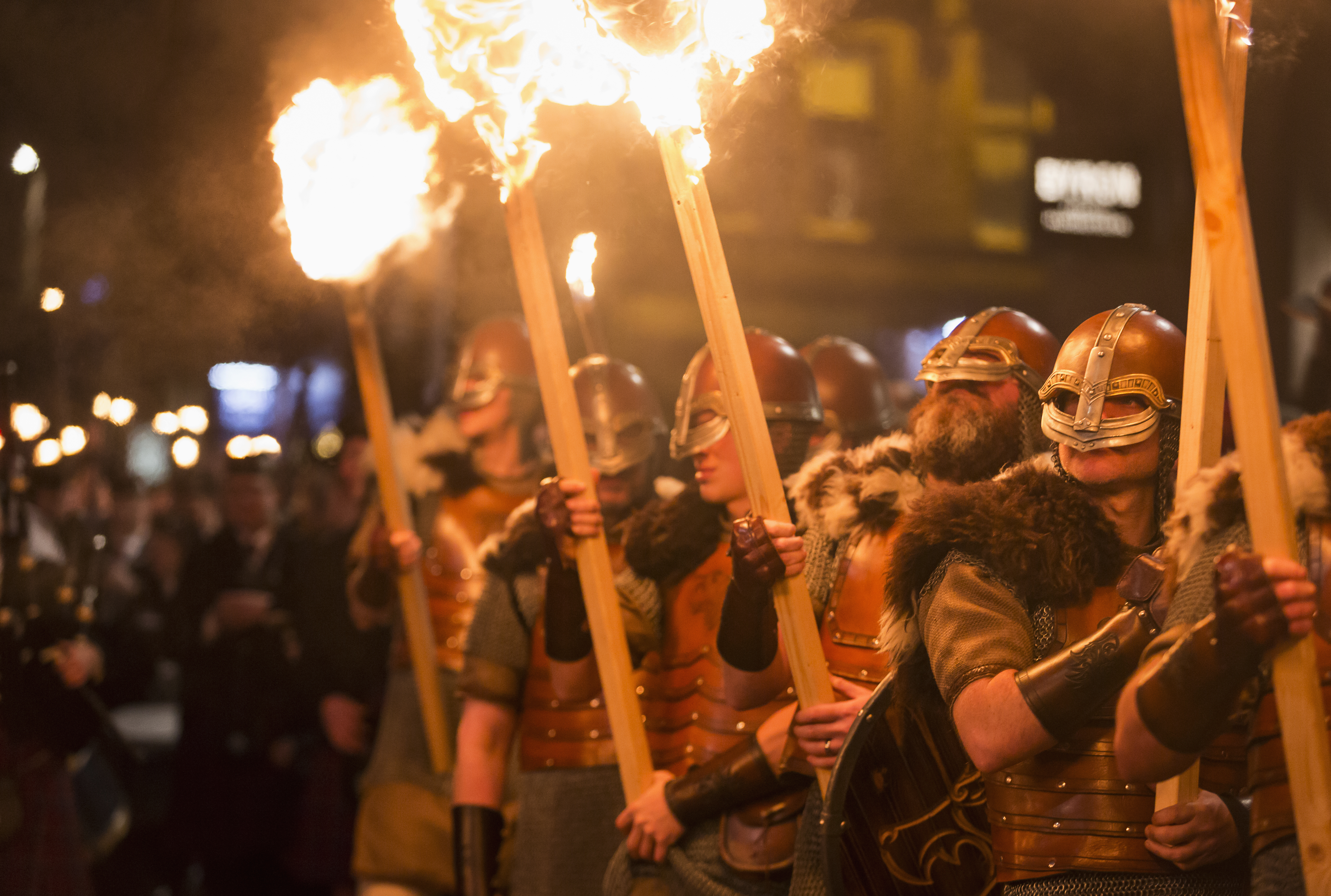 Fackelzug, Teil der Hogmanay-Feierlichkeiten in Edinburgh