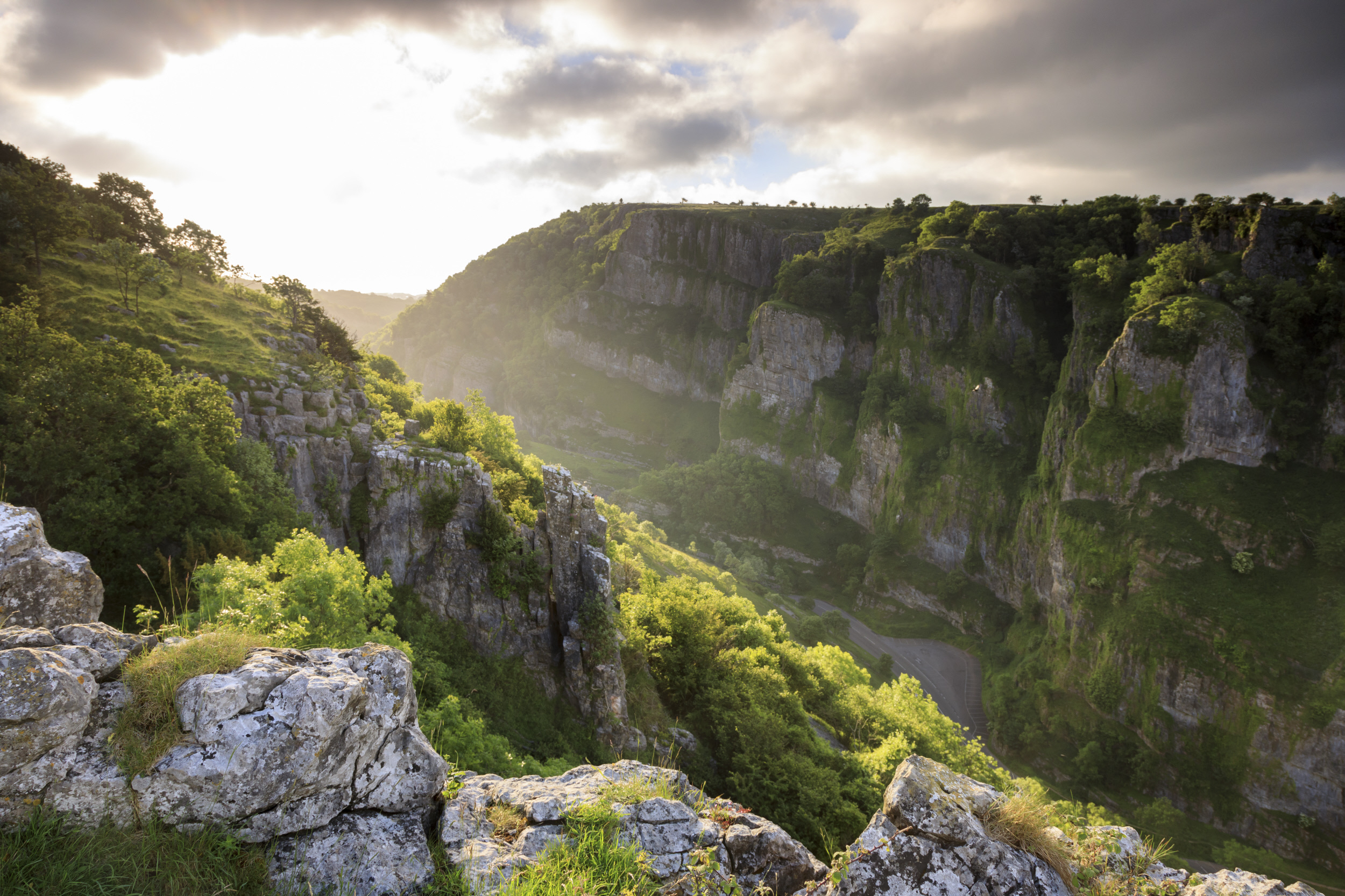 The view from Gorge Walk at Cheddar Gorge, Somerset