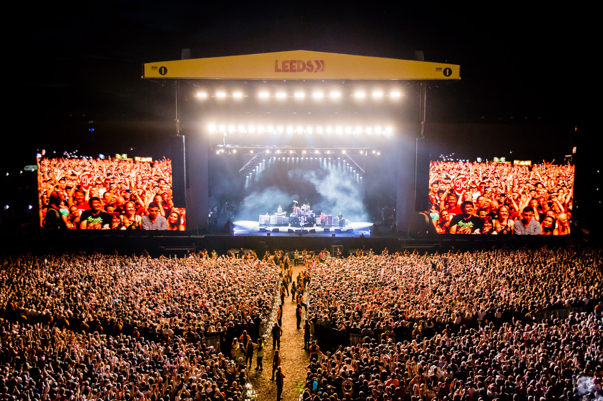 A large crowd at Leeds Festival