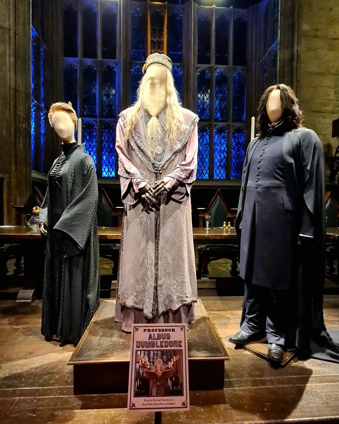 Costumes worn by actors featuring in the Harry Potter films at the Warner Bros Studio Tour