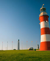 Vue panoramique de la tour Smeaton à Plymouth, dans le Devon