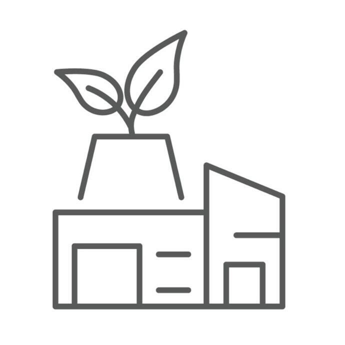 powerstation with leaves graphics