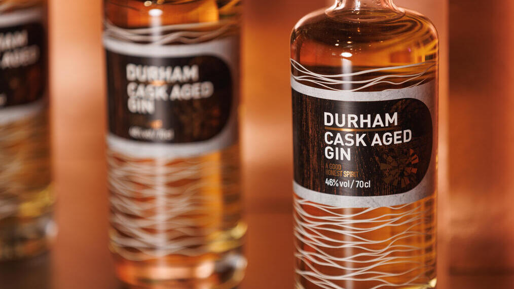 Bottles of Durham Cask Aged Gin in Durham Distillers