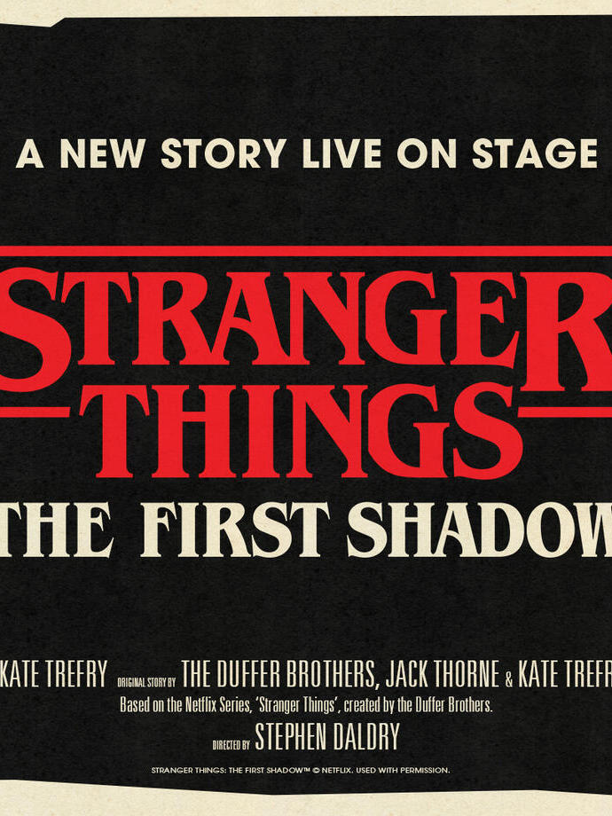 Une illustration promotionnelle pour Stranger Things The First Shadow, une nouvelle pièce à Londres