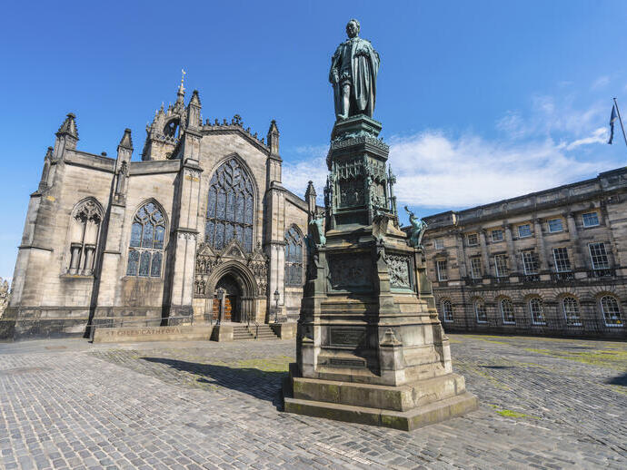 Exterior view of St Giles Cathedral